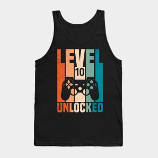 Level 10 Unlocked T-Shirt - 10th Birthday Gift Tank Top